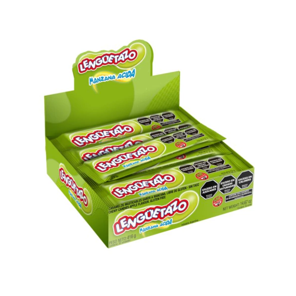 LENGUETAZO MANZANA ACIDA 32 X13GRM